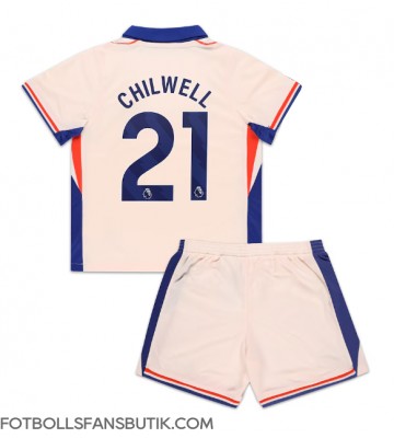 Chelsea Ben Chilwell #21 Replika Bortatröja Barn 2024-25 Kortärmad (+ Korta byxor)